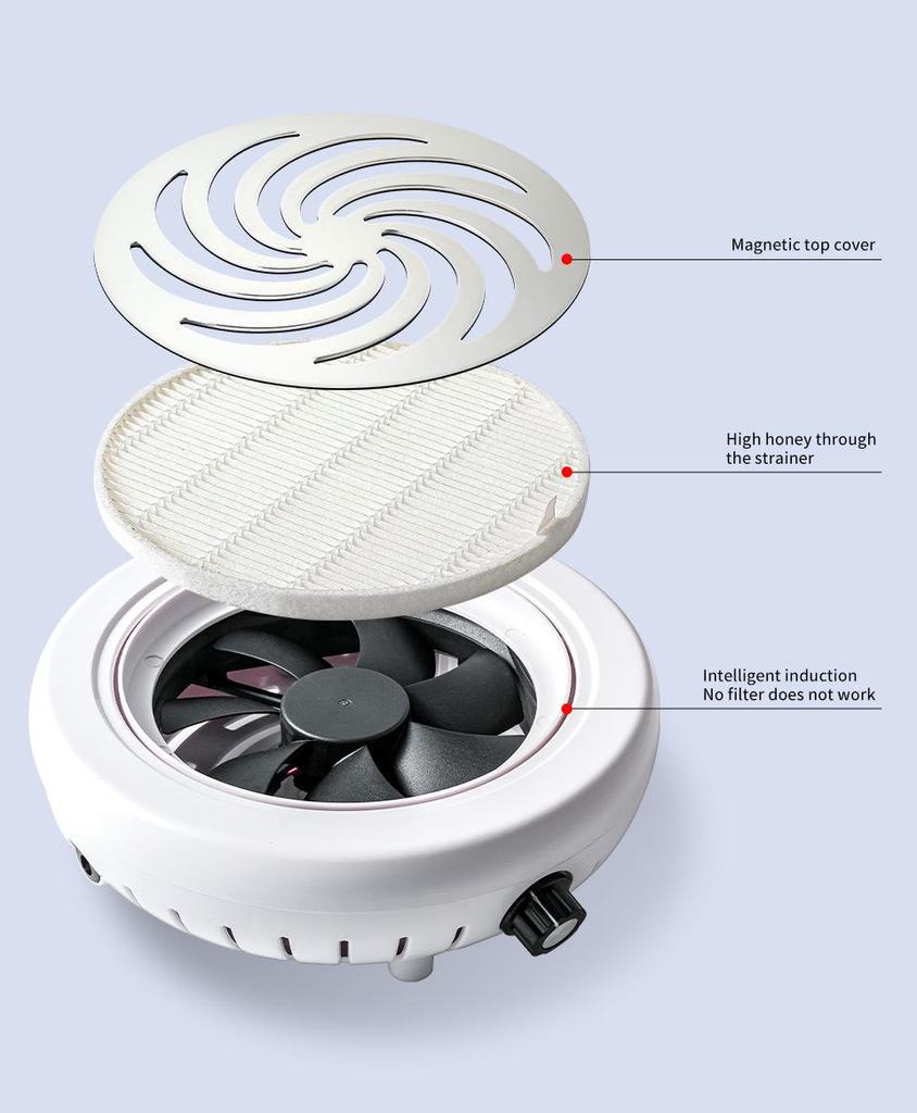 Ultra-Quiet High Suction Nail Dust Collector for Salons