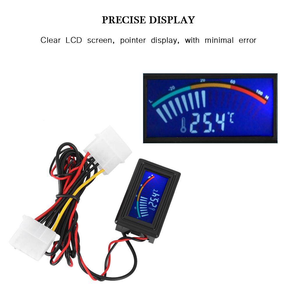 Display LCD Termometru digital pentru răcire cu apă Indicator de temperatură 5V24V