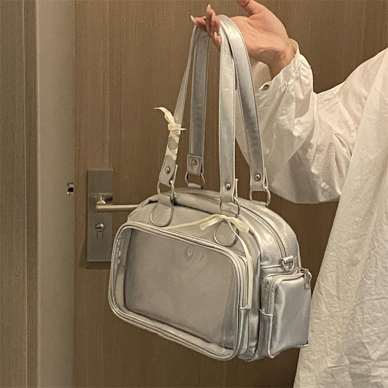 Anime Two-Dimension Japanese Uniform Bag Jk Shoulder Bag Large Capacity Crossbody Versatile Badge Display Bag Doll Itabag Purse