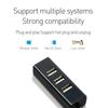 USB 2.0 HUB 4 Ports USB Expander High Speed USB Splitter Portable Multi Ports Power Adapter for Laptop PC Computer Accessories