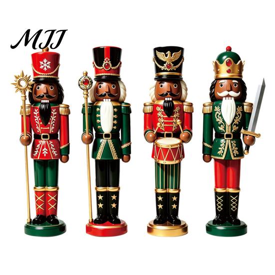 Holiday Party Magnets 4Pcs Christmas Nutcracker Magnetic Decoration for Garage Door, Festive Vintage Soldier Fridge Magnet, Waterproof Dcor