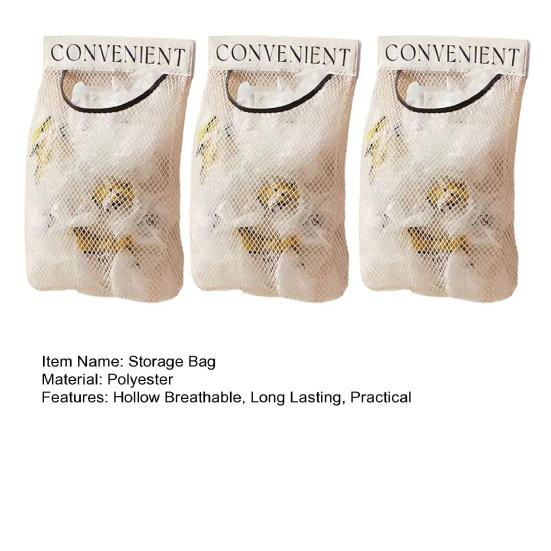 2/3Pcs Bag Breathable Storage Holders Grocery Plastic Wall-Mounted Trash Bag Holders