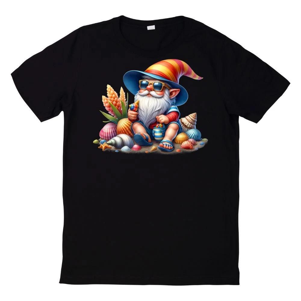 T-Shirt Aquarell Strand Sommerzwerg XL