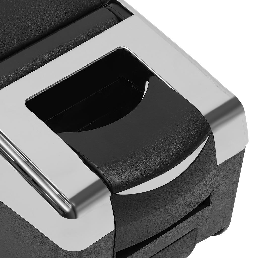 Car Armrest Storage Box Rotatable Black Large Storage Box Waterproof Car Armrest Seat Cover Protector for Nissan Versa 2007-2011