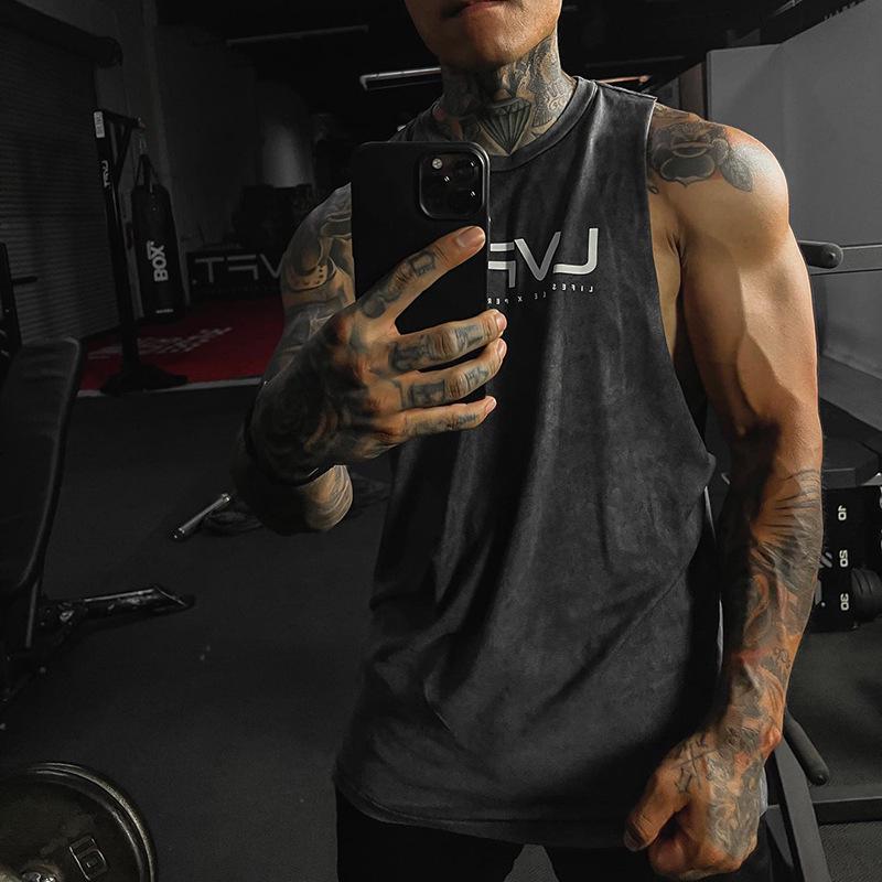 Men's Quick-Dry Sports Tank – Elastic, Water-Absorbent, Sweat-Wicking, Casual Fit for Outdoor Fitness