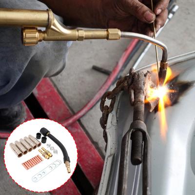24Pieces MIG Welding Kit for 15AK Torch Including Nozzle Tip Gooseneck and Insulating Sleeves Automotive Metalwork Tasks