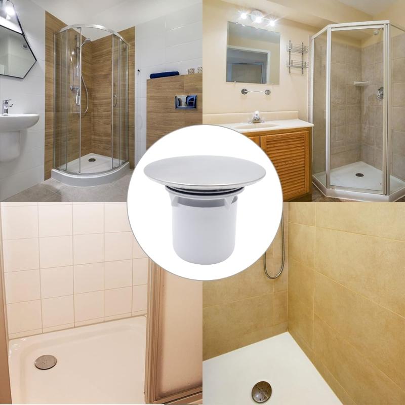 Plastic Shower Plughole Cover Shower Trap Cover Anti-Odor Hole Cover Universal Bathroom Shower Trap Cover Enduring