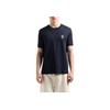 Emporio Armani Solid Color Round Neck Logo Print Short Sleeve T-Shirt Men Tops Navy-Blue EM001068-AF12926-UB118