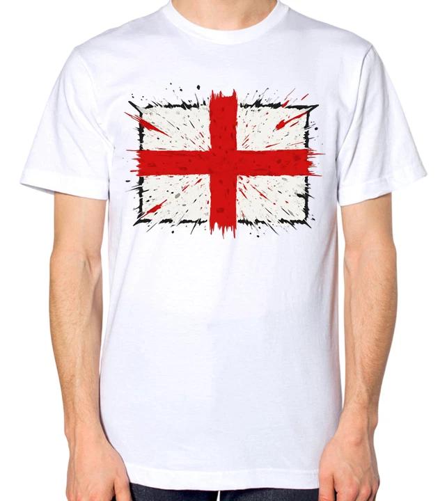 England Flag Graffiti Design T-Shirt M