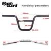 Ghidon BMX Pliabil din Aluminiu Ape Hanger 22,2 mm Riser pentru Biciclete de Stradă și Urcare