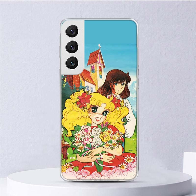 Candy 90s Anime Soft Case For Samsung Galaxy S25 S24 S23 S22 Ultra Phone Cover S20 FE S21 Plus S25 Edge + Funda Coque Galaxy S25