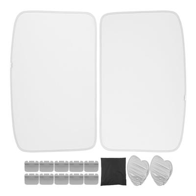 Car Glass Roof Sunshade Split Type Gray Roof Window Heat Blocking Shades Replacement for Tesla