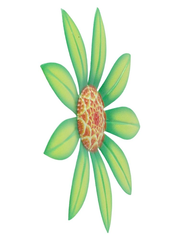 Eye Catching Metal Flower Hanging Ornament for Home and Garden 3D Appearance