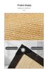 Beige Sunshade Net – Dense, Thickened Light Blocking Net with Edge Binding and Holes for Courtyard Sun Protection
