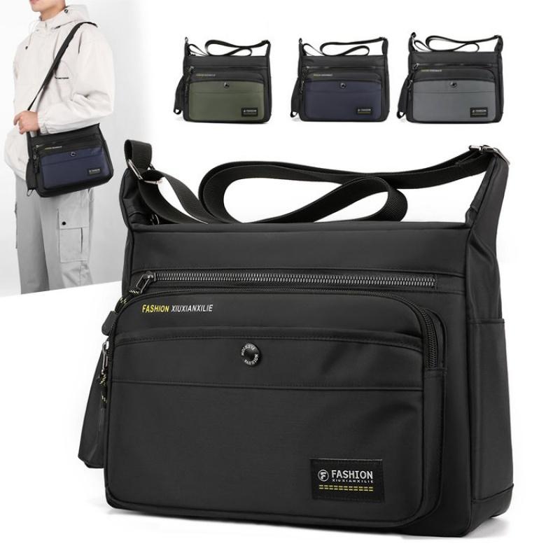New Men Crossbody Bags Male Nylon Shoulder Bags Boy Messenger Bags Man Handbags For Travel Casual Large Satchel