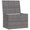 Garden Storage Box Gray 150 x 100 x 100 cm Poly Rattan