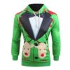 Men Casual Snowflakes Christmas Deer Printed Shirt Top Blouse