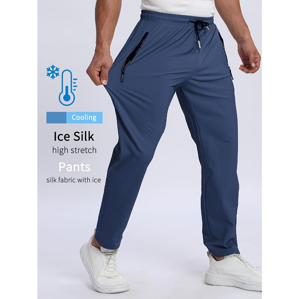 Men's Sweatpants, Moisture Wicking, Stay Dry and Breathable, with Pockets and Drawstring, Zipper Detail, Soft and Comfortable TouchMen's Jogging Pants