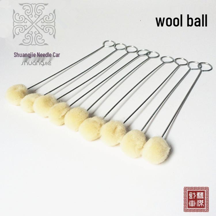Wool Ball Dye Kit: Alcohol-Resist Sealant with Brush for DIY Leather Crafting