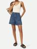 Women's High Waist Wide Leg Denim Shorts Casual Summer Jean Shorts with Pockets