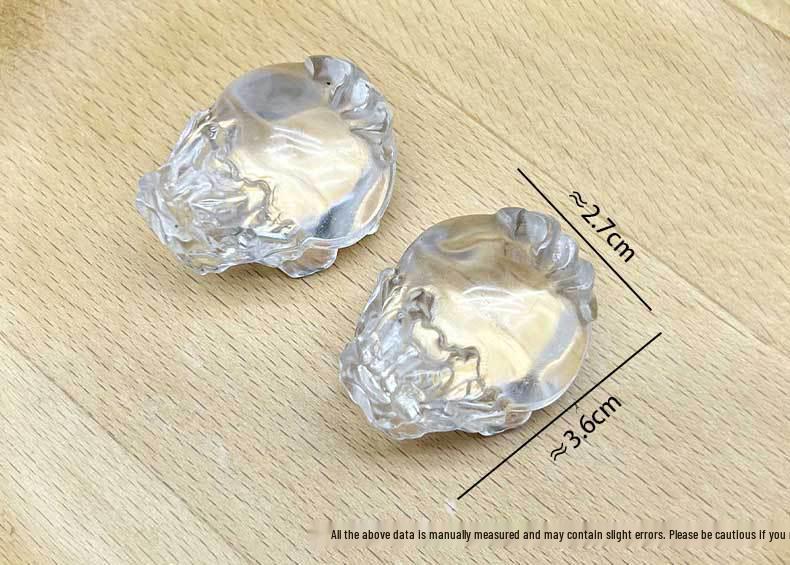 Natural High-Purity White Crystal Dragon Turtle Carved Pendant & Sweater Chain Ornament