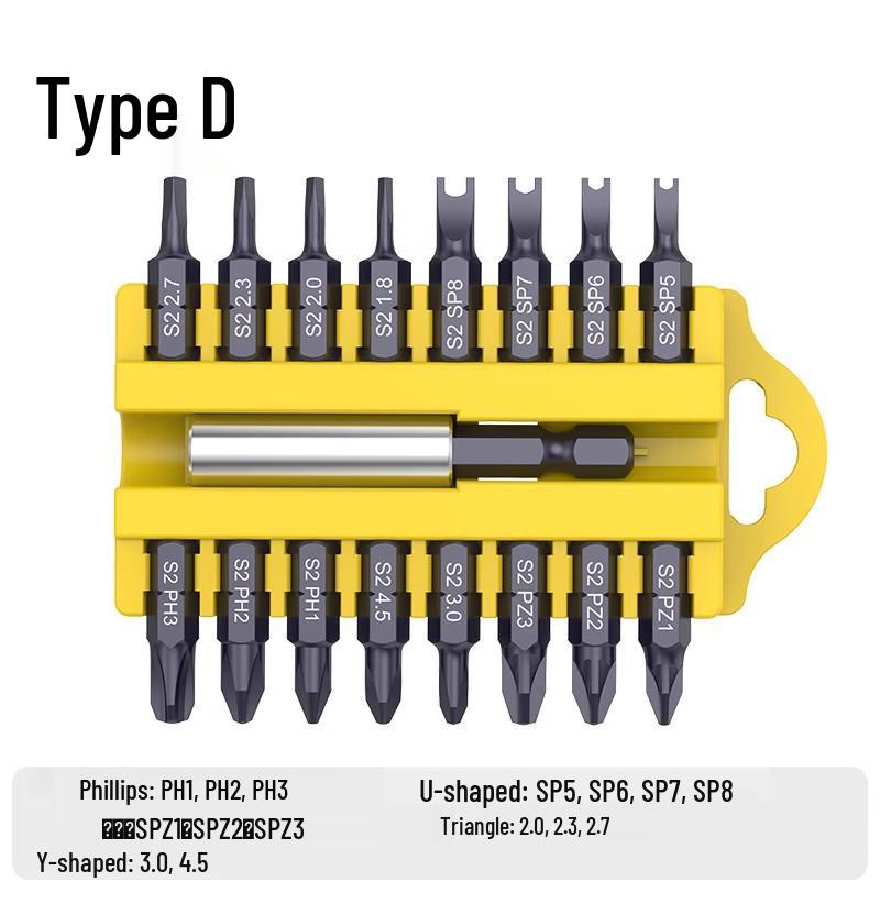 

BROPPE 17-Piece Bit Set for Electric Drills and Screwdrivers