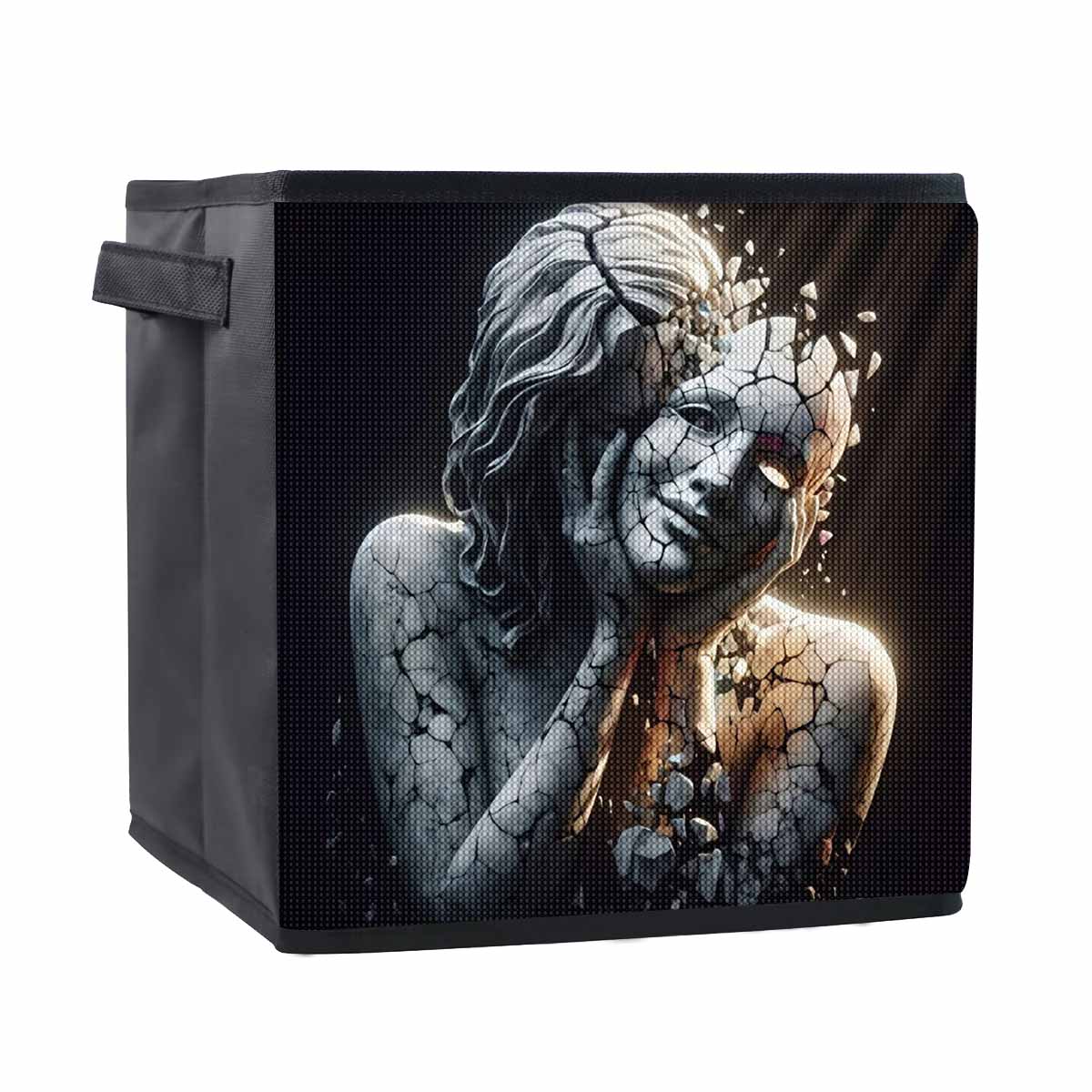 

A False Mask 5D Diamond Painting Storage Basket Full Round Drill Mosaic Diamond Embroidery Cross Stitch Kits Home Decor Home Decor 25cmx25cm