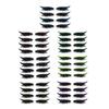 28 Par Gjenbrukbare Eyeliner- og Øyenvippeklistremerker 7 Farger Vanntett Gjenbrukbar Eyeliner Øyenvippe