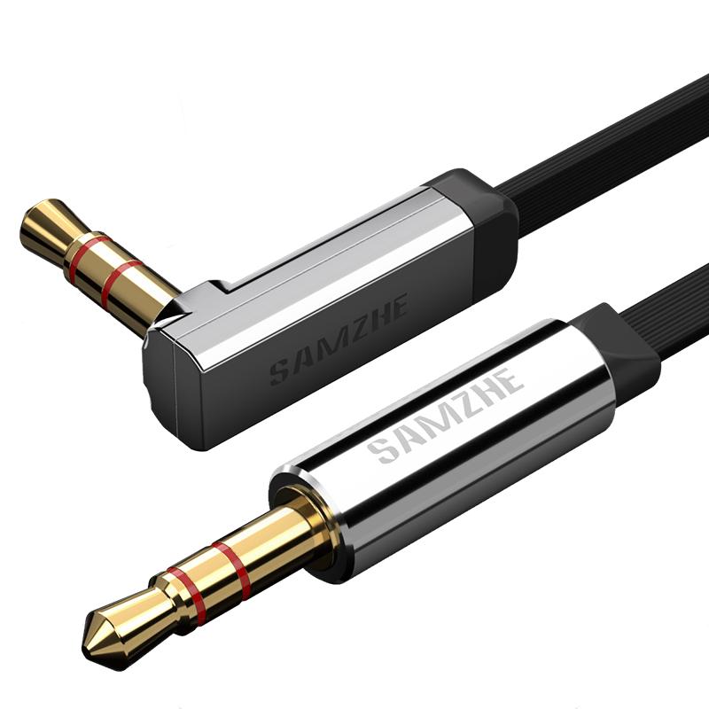 Shanze 3.5mm Angled Flat Audio AUX Cable