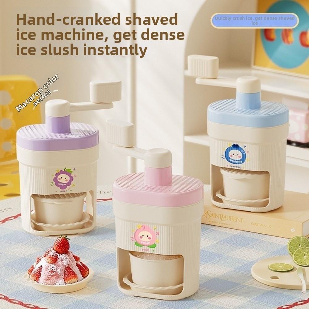 Mini Design Ice Crusher Portable Shaved Ice Maker Manual Ice Shaver Household Use