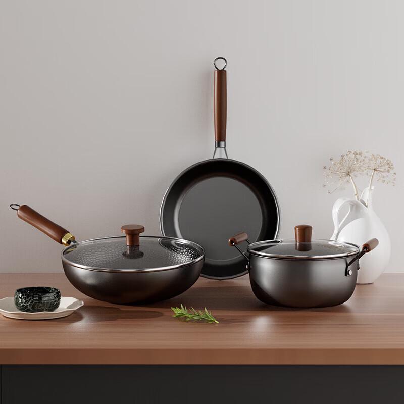 Velosan Beechwood Nitrided Wok Set