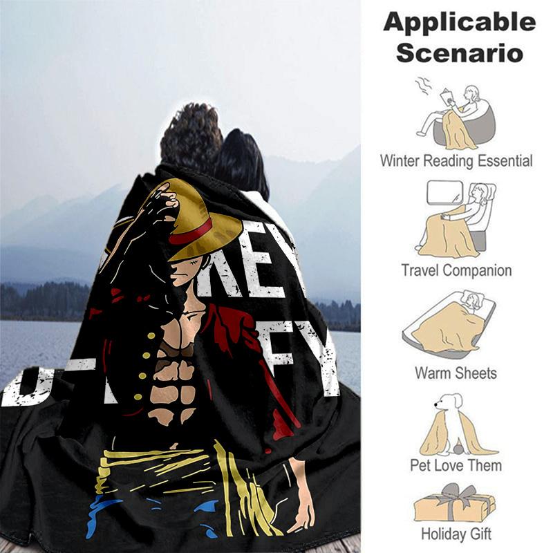 1pc Pirate Island Adventure Soft Throw Blanket Flannel All Season Light Weight Living Room/Bedroom Warm Blanket. M7270136