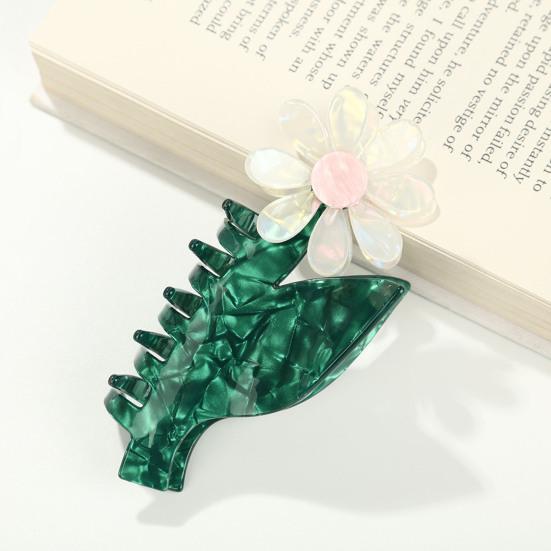 Women Hair Claw Bowknot Flower Shape Anti-slip Teeth Hair Clip Large