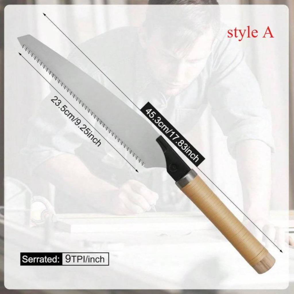 Japanese Hand Saw 10 Inch Pull Saw 17 TPI with Detachable Blade Wood Saw for Woodworking Gardening