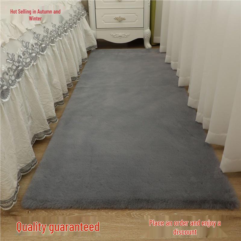 Rabbit Fur Style Bedside Sofa & Coffee Chair Carpet - Perfect for Children's Room, Bathroom, or Entrance