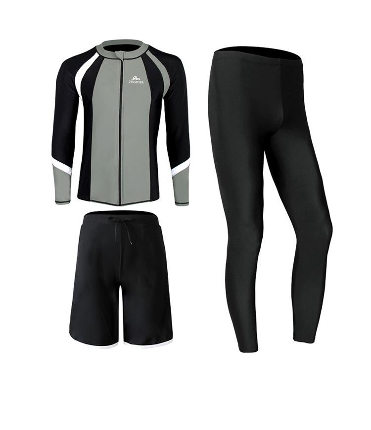 Plus Size Women's Jellyfish Pattern Two-Piece Wetsuit with Zipper: Long Sleeve Surfing Suit for Snorkeling, Hot Springs, and Beach Swimming