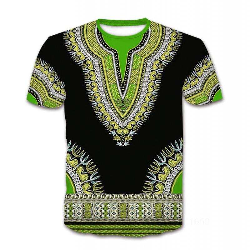 Retro Ethnic Style T-Shirts African Dashiki 3D Print Women Men O-Neck Short Sleeve T Shirt Harajuku Y2k Tees Top Female Clothing