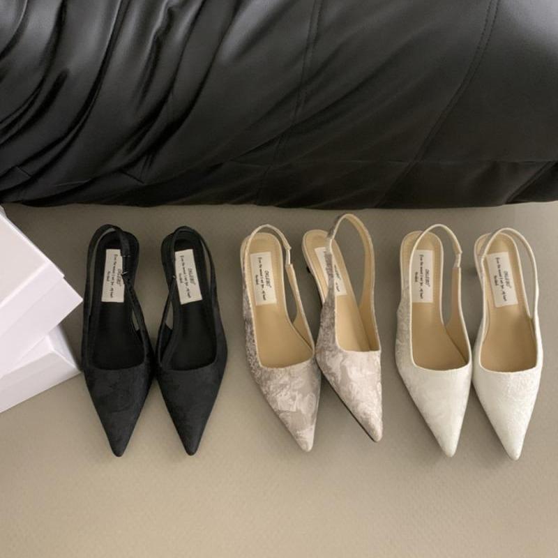 New Chinese bag head fashion sandals women's outer wear 2025 summer new thin heel empty Mary Jane shoes women's sandals