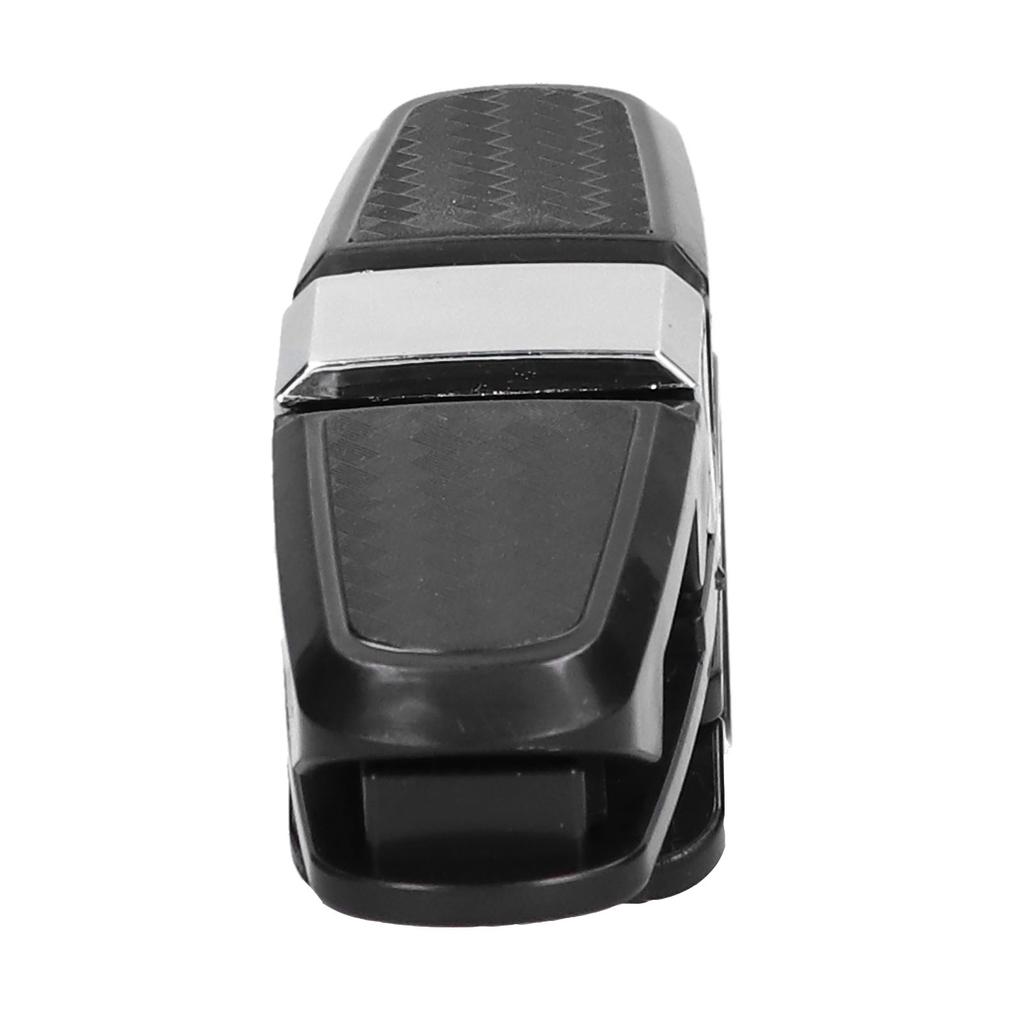 Auto Sonnenblende Brillenclip Kohlefaser 180 Grad Drehbar Universal Sonnenbrillen Kartenhalter Silber