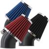 High Performance 48mm Motorcycle Air Filter, Dirt Bike Air Filter Compatible with HONDA YAMAHA SUZUKI ATV SSR TTR Dirt Bike, Inlet ID 48mm-Black