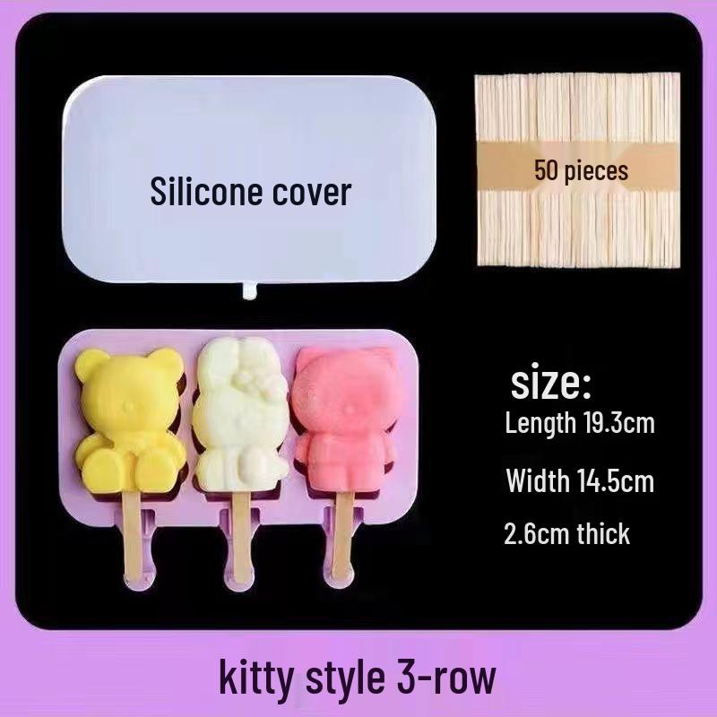Silicone DIY Popsicle and Cheese Stick Mold - Ice Cream & Ice Cube Tray for Kids
