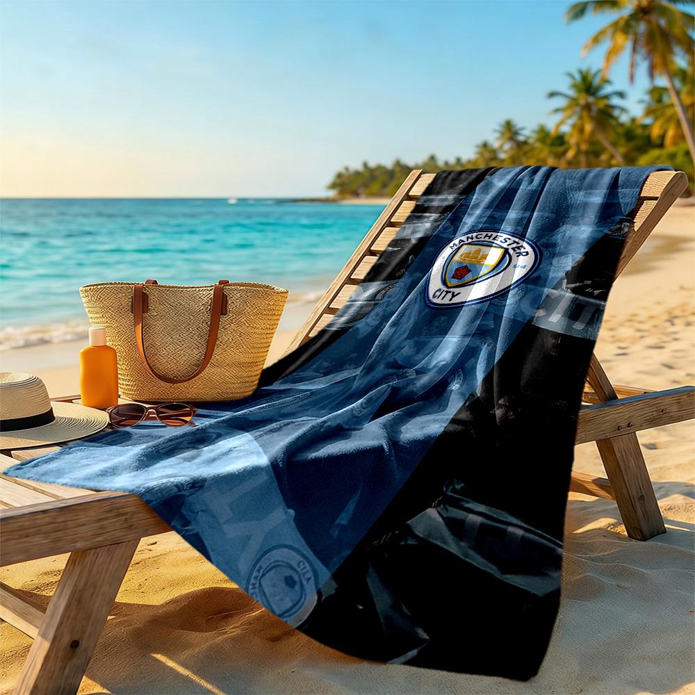 Like Manchester City Fc Beach Towel Soft Durable Quick-Dry Comfortable Lightweight Suitable for Swimming, Gym, Camping, Yoga Vacation