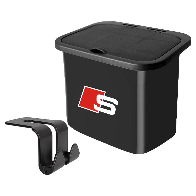 1Pcs Car Hanging Trash Bin Seat Back Storage Box Phone Holder Hook For Audi C7 C6 C5 B5 B6 B7 B8 B9 D3 Q3 Q5 Q7 TT A1 A3 A4 A5 A6 A7