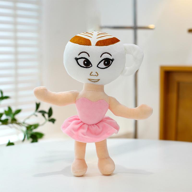 American Shanhaijing Monster Plush Toy Shark Wooden Stick Doll Pendant