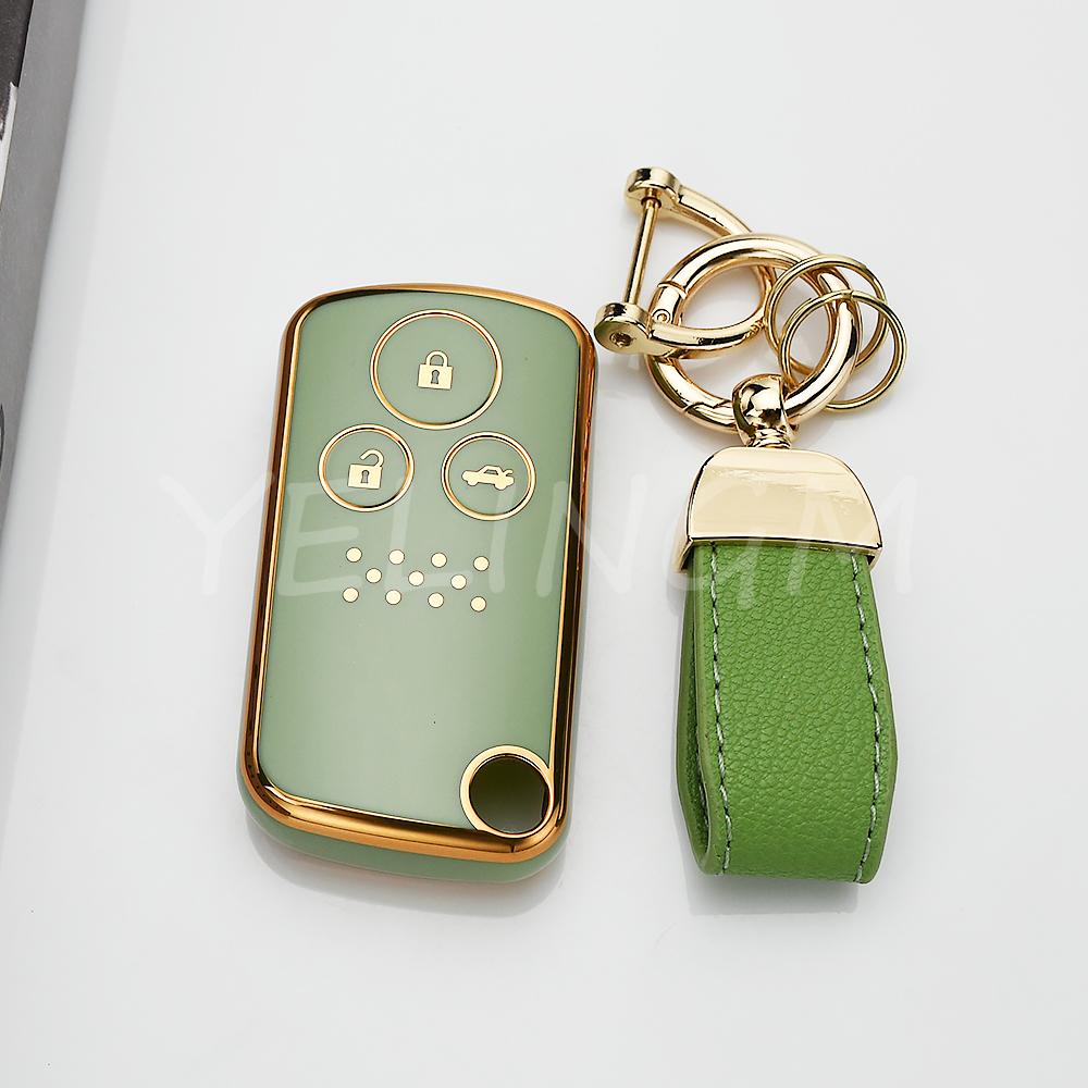 2 3 Buttons Soft Tpu Shell Fob For Honda Fit Jazz Shuttle Gp2 Spada Stepwgn Rg1 Freed Spike Ge6 Car Case Key Cover Fob Keychain