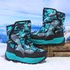 Winter 2025 Boys' High-Top Waterproof Snow Boots with Thick Velvet Lining