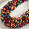 Hand Woven Bohemian Necklace Wooden Neck Chain New Statement Necklace  For Women