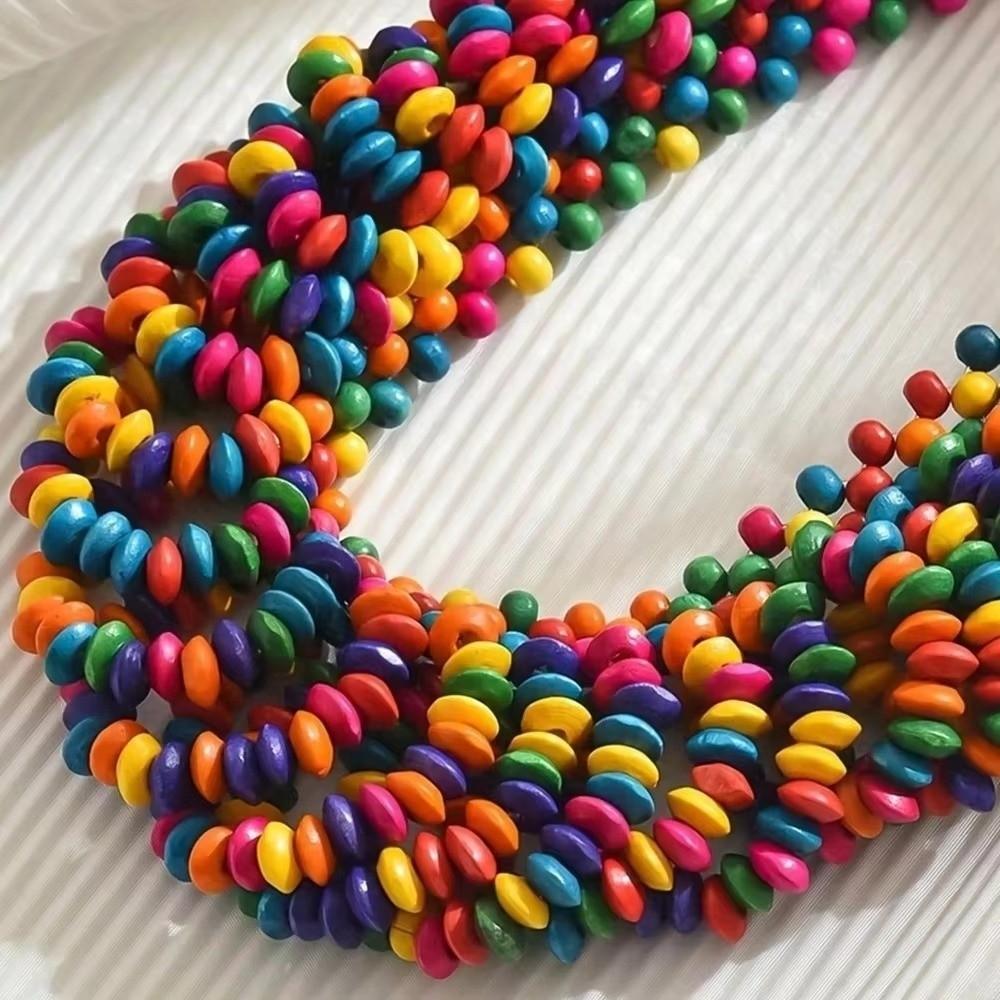 Hand Woven Bohemian Necklace Wooden Neck Chain New Statement Necklace For Women