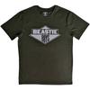 Herren Beastie Boys Schwarz-Weiß-Logo T-Shirt Medium Grün