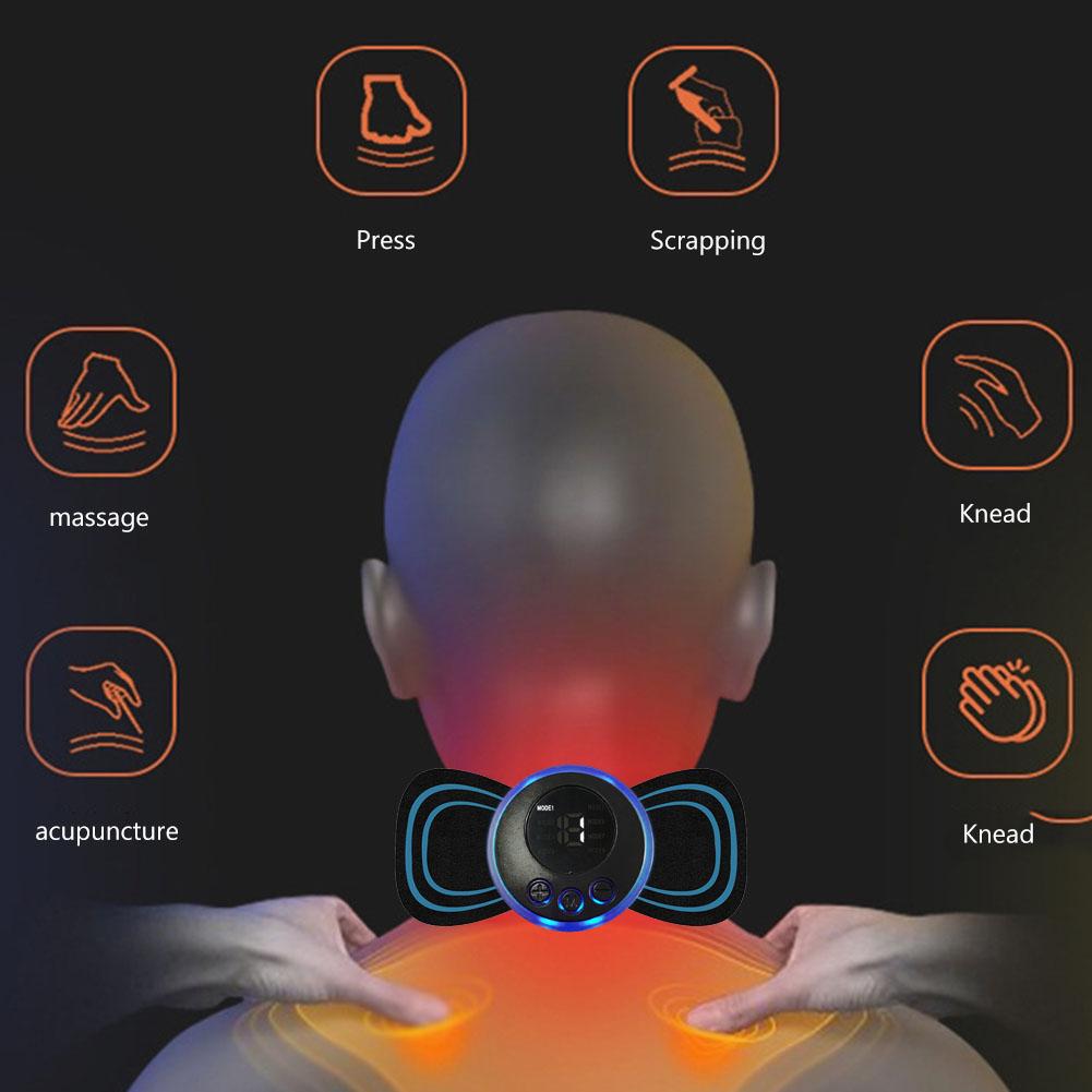 Portable Body Massage Paste Releasing Stress Household Neck Relaxation Machine Comfortable Lightweight for Home Office Bedroom